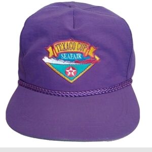 Rare Texaco Cup Purple vintage snapback 80s hat